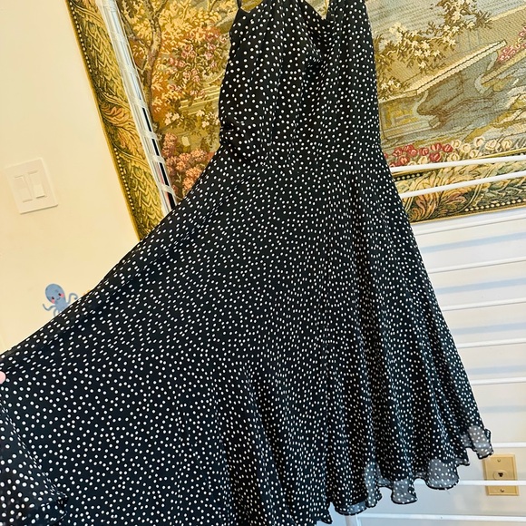Black and White Polka Dot Dress - Picture 1 of 6
